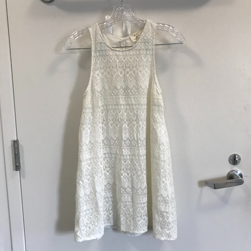 SOLD IRL Urban Outfitters White Lace Shift Dress